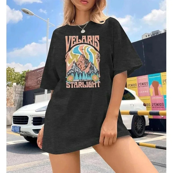 women's Polyester  blend Vintage TShirt Velaris City of Starlight Shirt Book - Picture 3 of 9